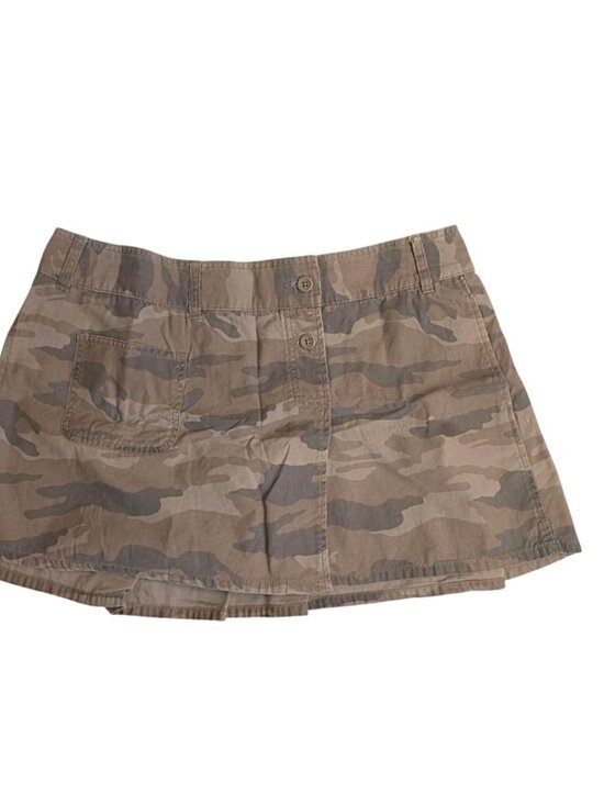 Old Navy Dresses & Skirts - Y2K 04' Old Navy Womens Camo Pleated Micro Mini Skirt Sz 12 100% Cotton